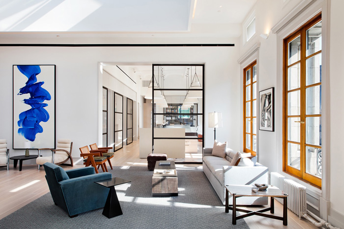 900平方辦公室進門區裝修設計效果圖