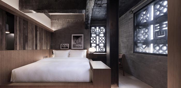 陽朔糖舍酒店客房軟裝裝修設(shè)計效果圖