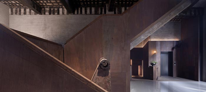 陽朔糖舍酒店畫廊前廳裝修設(shè)計效果圖