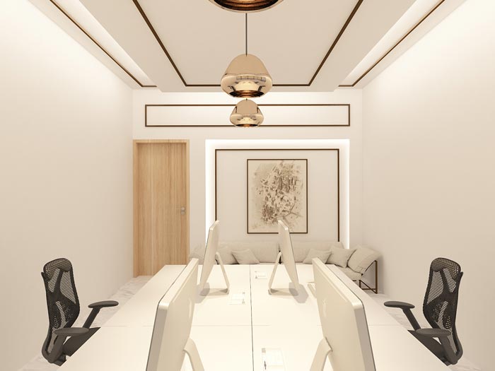 黨群服務中心辦公室裝修設計效果圖