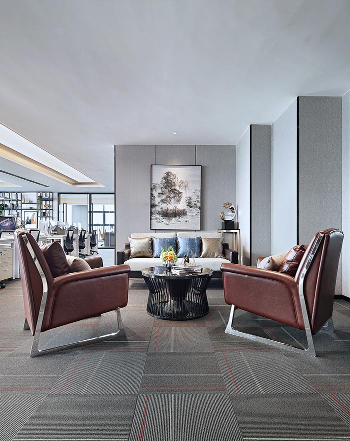 金融公司接待區裝修設計效果圖