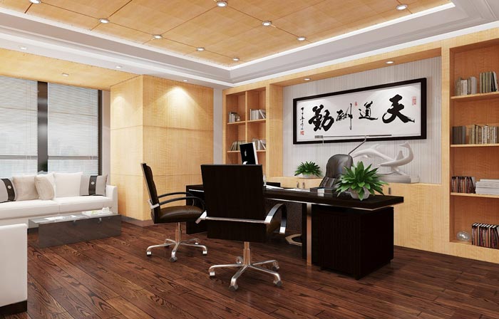 金融公司總經(jīng)理辦公室裝潢裝飾設(shè)計(jì)效果圖