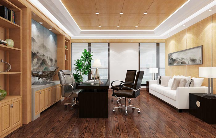 金融公司總經(jīng)理辦公室裝潢裝飾設(shè)計(jì)效果圖