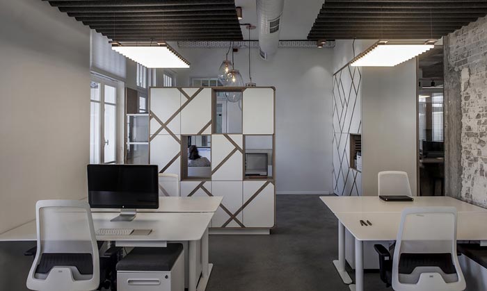 財務公司辦公室辦公區裝修設計效果圖