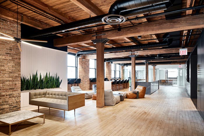 金融服務公司進門區裝修設計效果圖