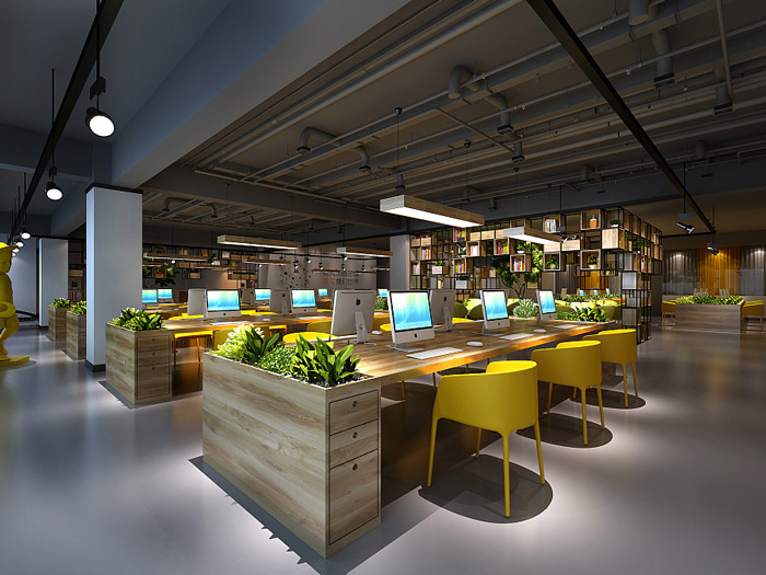 投資咨詢公司裝修設計效果圖