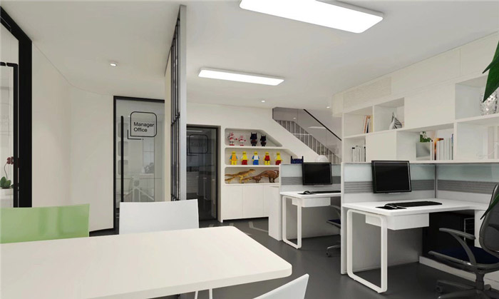 玩具公司辦公室辦公區裝修設計效果圖