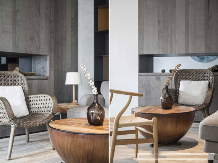 新中式風格辦公室洽談區設計效果圖