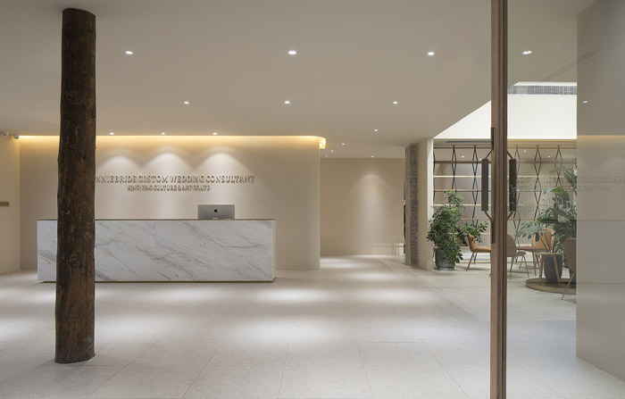 婚禮策劃機構前臺裝修設計效果圖