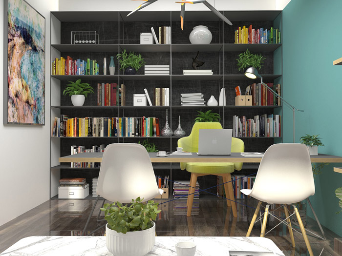 廠房改造總經理辦公室裝修設計效果圖