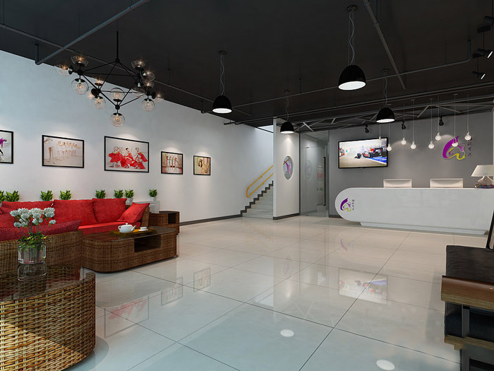 舞蹈培訓(xùn)機(jī)構(gòu)前臺裝修設(shè)計效果圖