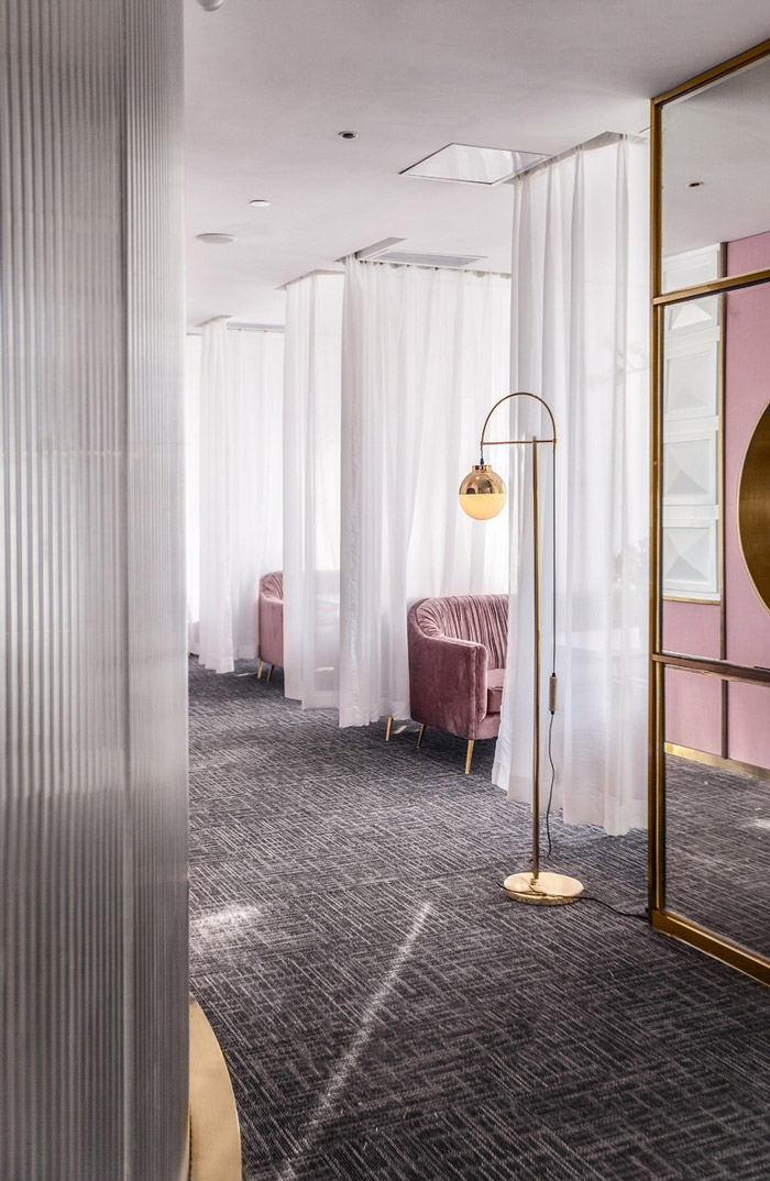 化妝品公司辦公室洽談區裝修設計效果圖