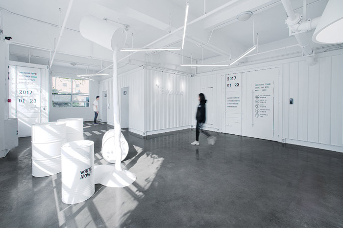 涂料公司辦公室樣品區裝修效果圖