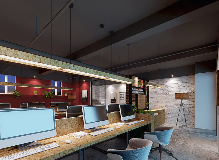 公寓辦公室辦公區裝修設計效果圖