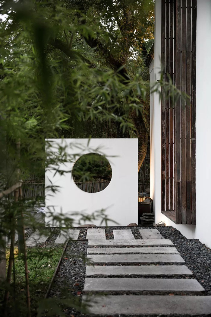 中式古典辦公室外觀裝修設計效果圖