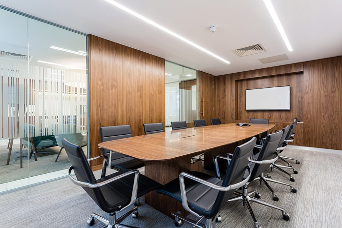 現代風格辦公室會議室裝修效果圖