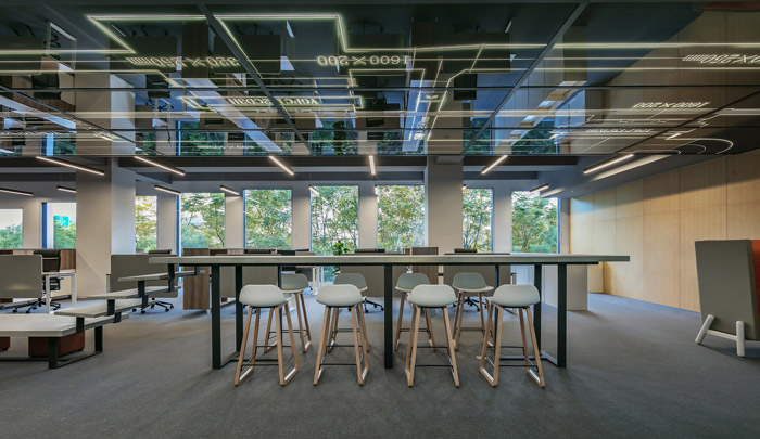 集團(tuán)總部辦公樓吧臺裝修設(shè)計(jì)效果圖