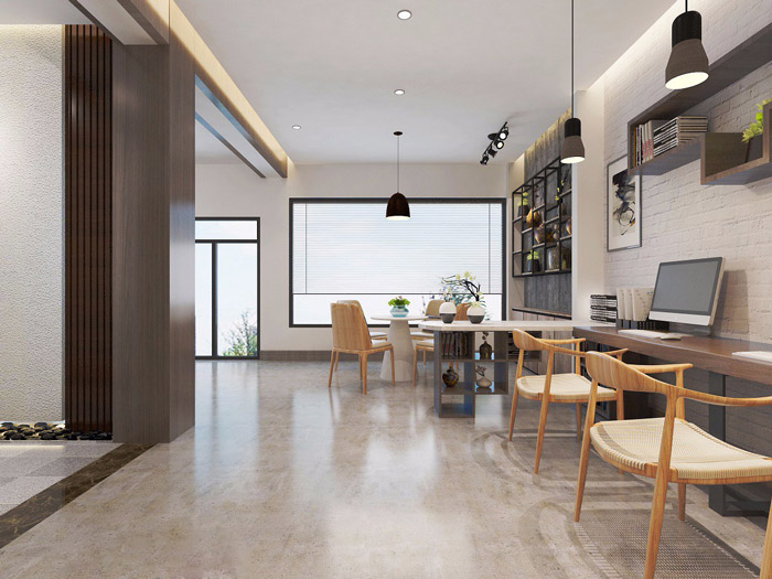 北歐風格辦公室交流區裝修效果圖