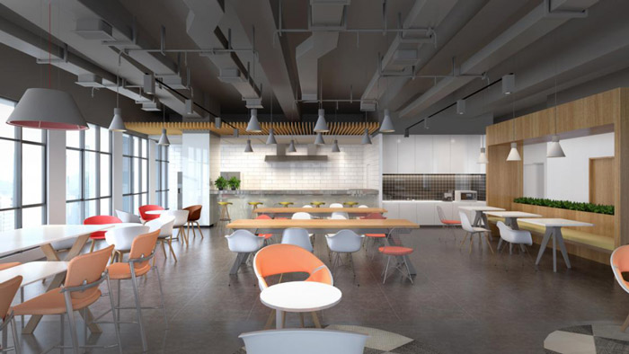 食品公司休息區裝修設計效果圖