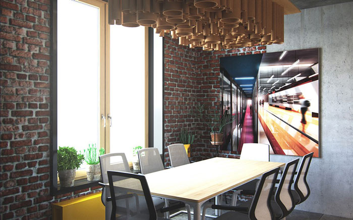 復(fù)古辦公室會(huì)議室裝修效果圖