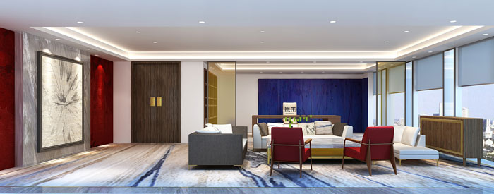 金融公司董事局辦公室設計方案效果圖