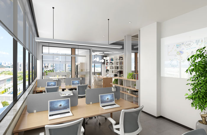 杭州聯合辦公辦公區裝修設計效果圖