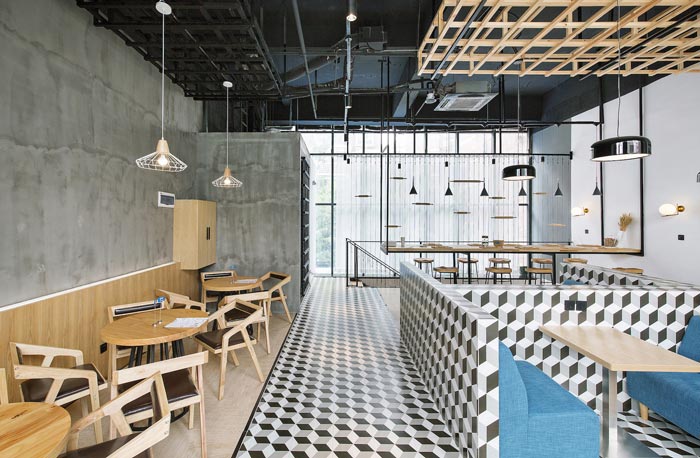 烘焙餐廳二樓餐區裝修設計效果圖