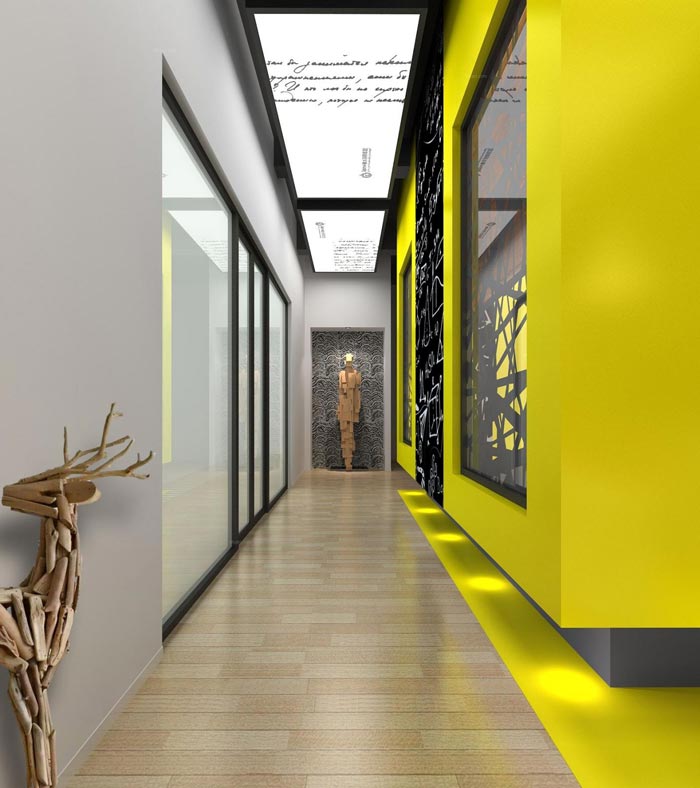 企業孵化器入口裝修設計效果圖