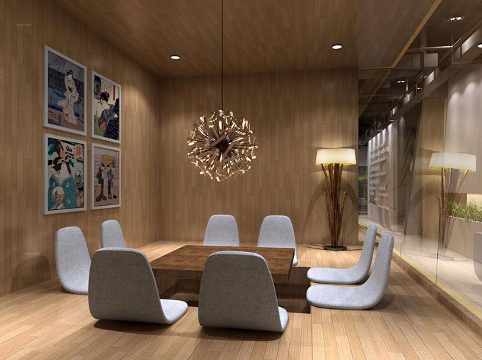 企業孵化器交流區裝修設計效果圖