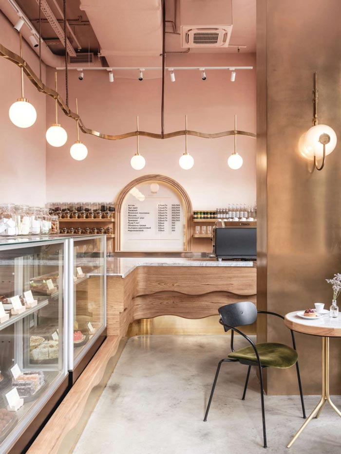 兩層夢幻餐廳甜品區(qū)裝修設(shè)計效果圖